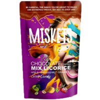 PAKEL MISKETS MILK CHOCOLATE LICORICE 120 GR.
