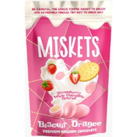 PAKEL BISCUIT DRAGEE STRAWBERRY CHOCOLATE 80 GR.