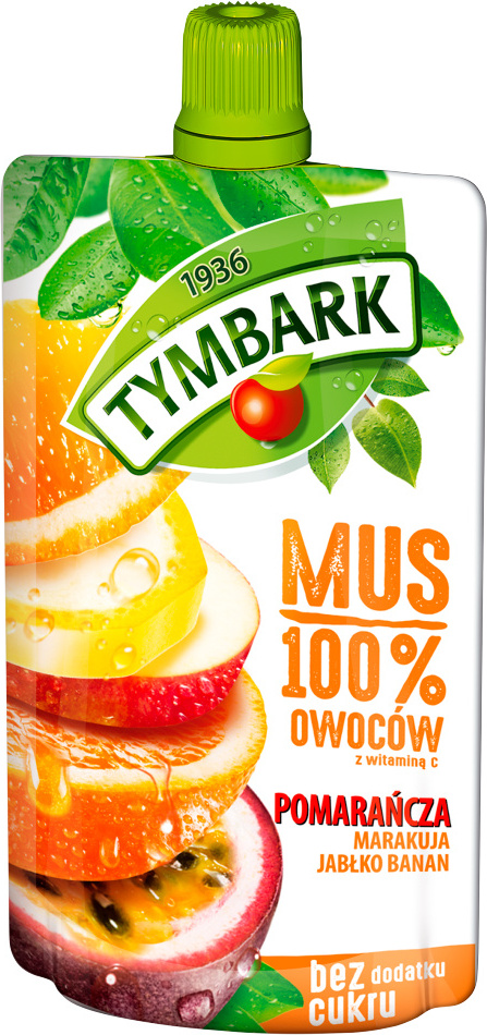 TYMBARK mousse (NARANDŽA-jabuka-marakuja-banana) 120g