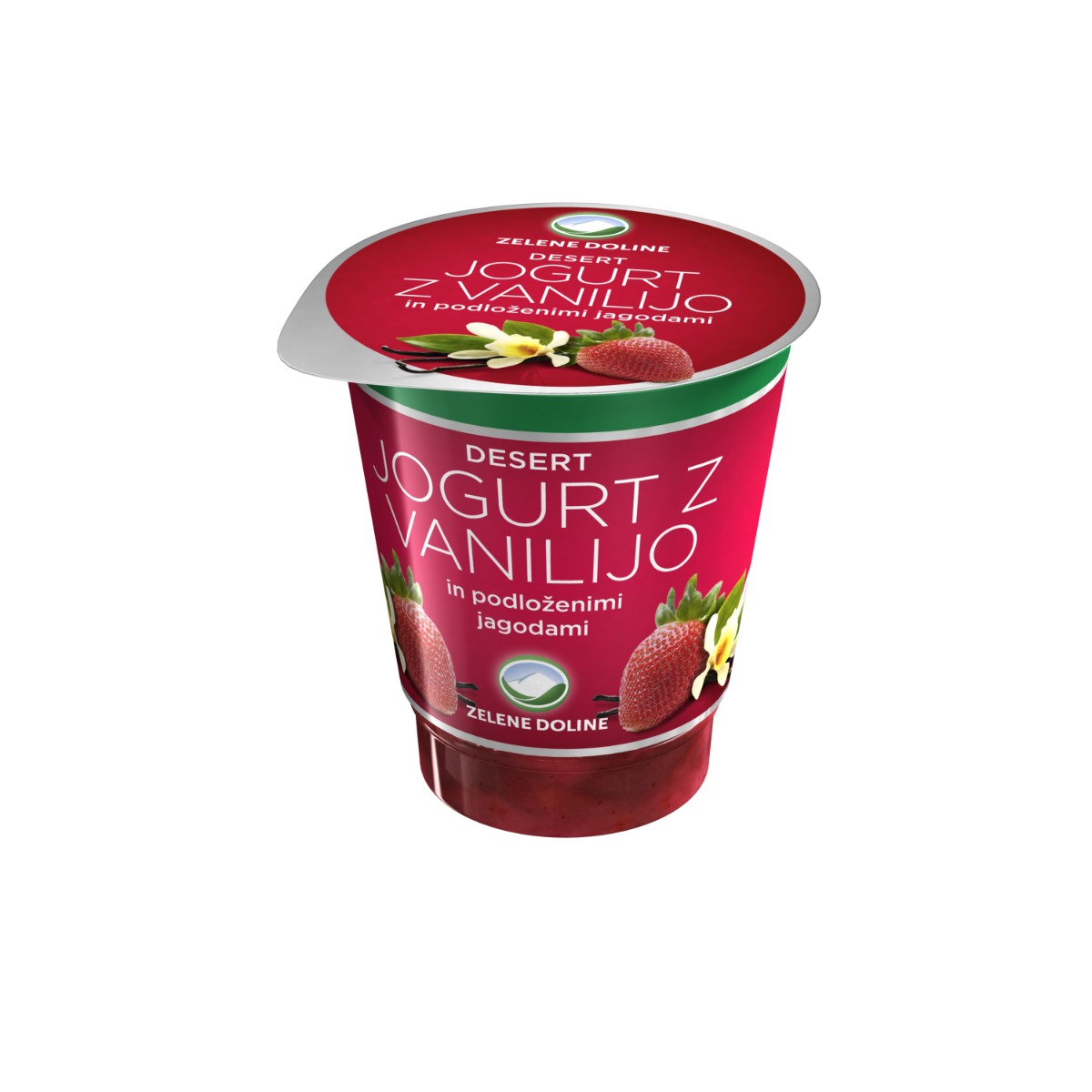 JOGURT VANILIJA JAGODA 150gr Zelene Doline