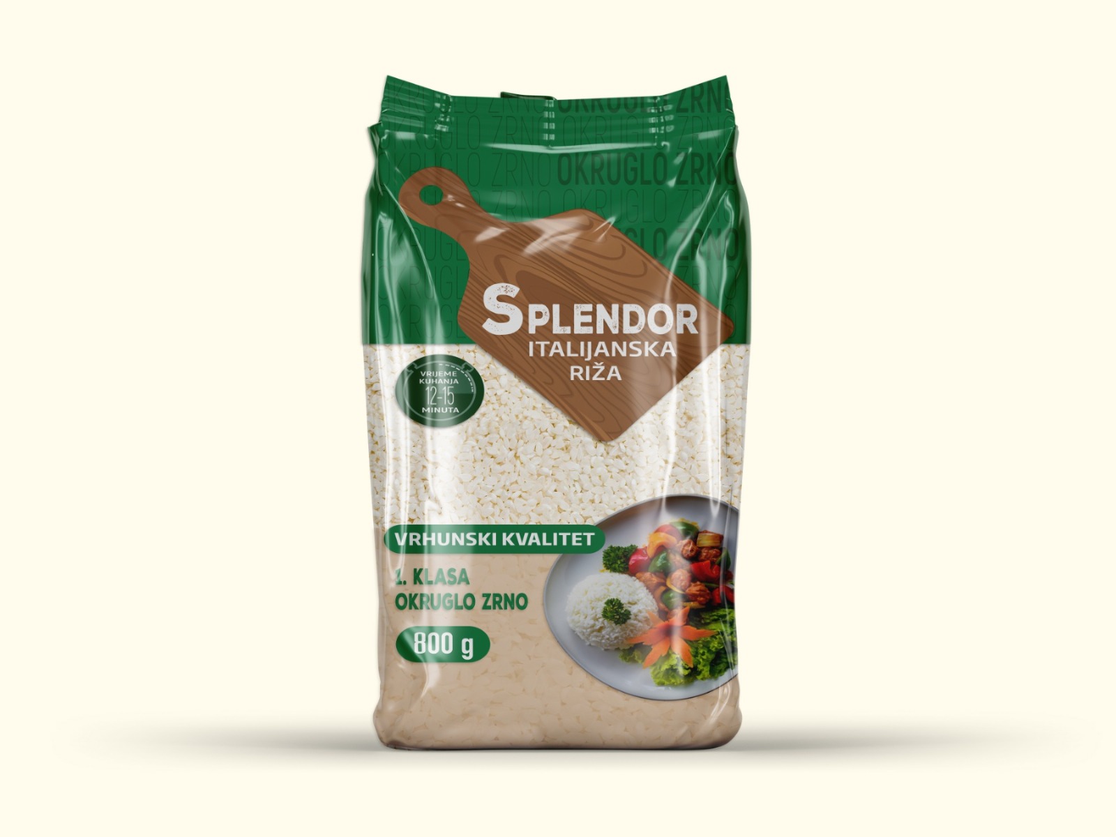 RIŽA ITALIJANSKA OKRUGLO ZRNO 800g SPLENDOR